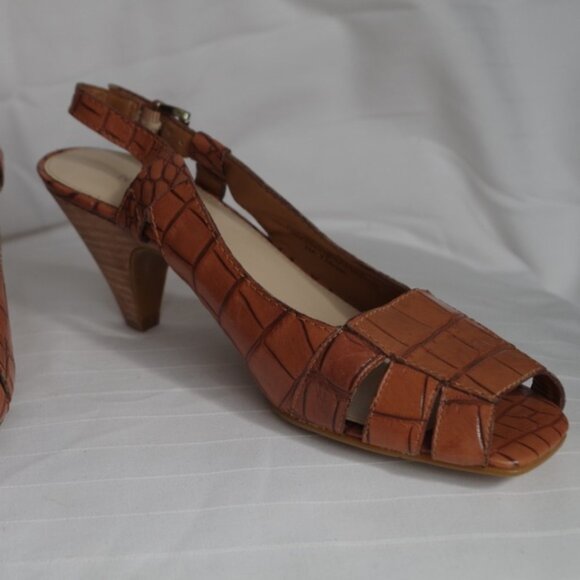 Nine West "Narciso" Leather Slingback Sandal- Sz. 7 - Picture 2 of 8